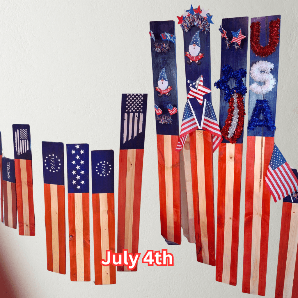 Custom Yard Signs July 4th Projects WoodcraftSpectrum Woodcraft Spectrum