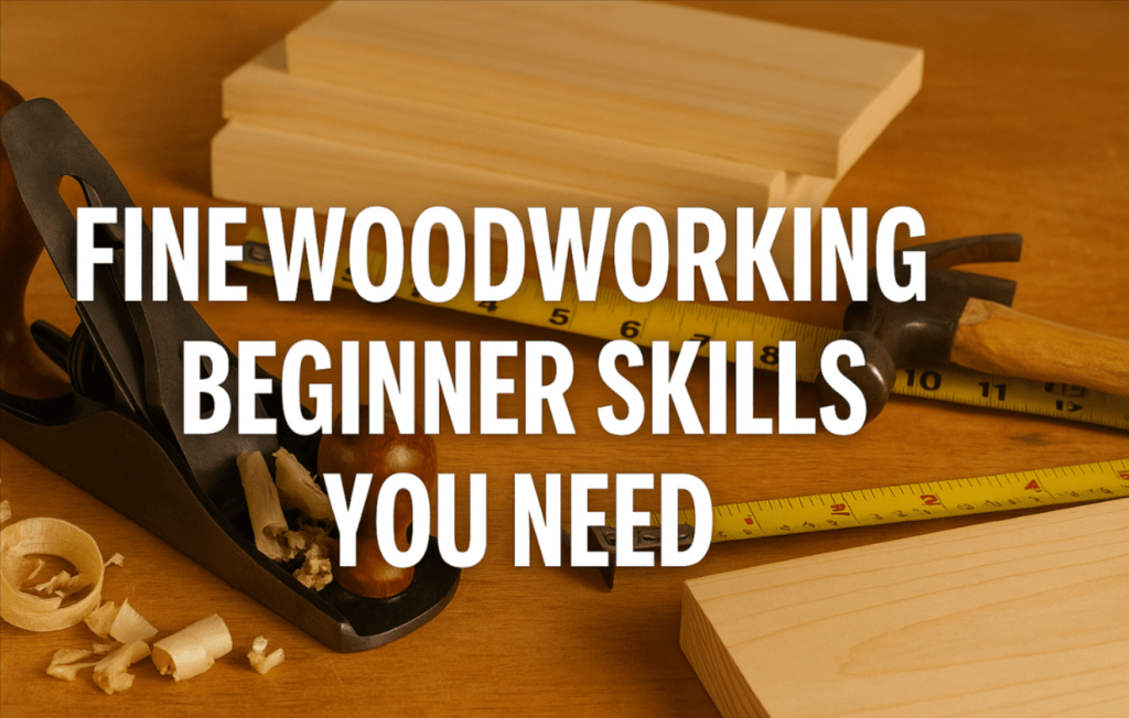 Fine Woodworking Beginner Skills You Need