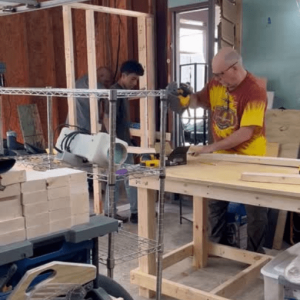 Woodcraft Spectrum workshop showcasing passion for woodworking and sustainable craftsmanship