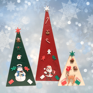 Rustic 3-Piece Christmas Tree Set